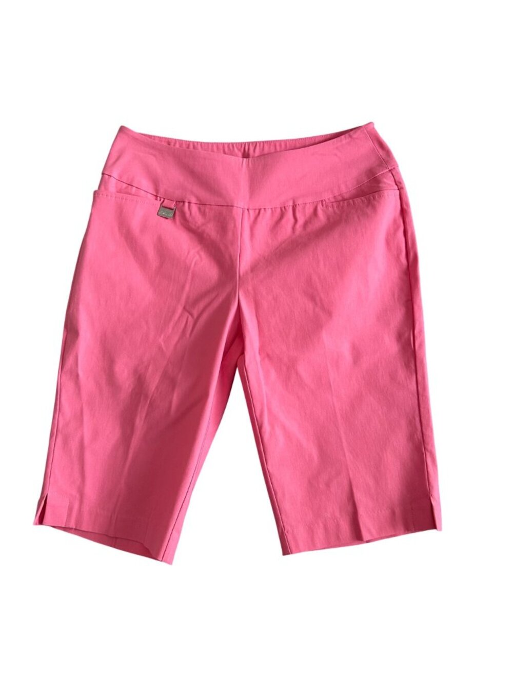 Lulu B Womens Sz 10 Pink Bermuda Shorts Stretch Lightweight Casual Summer Wear